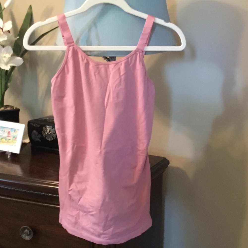 Feathers-EUC-Pink Slimming Maternity Shapewear Slip Tank